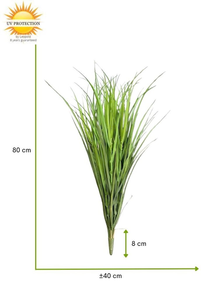 Buiten kunst Rietgras Deluxe 80cm UV groen Buiten kunst Rietgras Deluxe 80cm UV groen