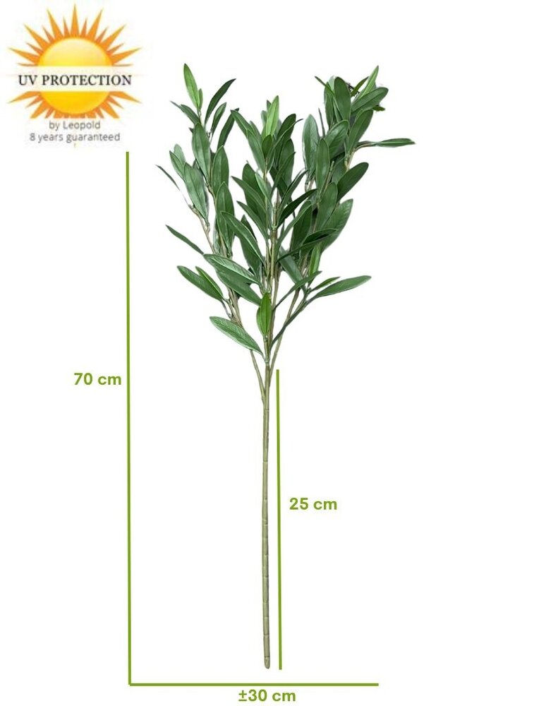 Deluxe artificial olive branch UV protected 70cm Deluxe artificial olive branch UV protected 70cm