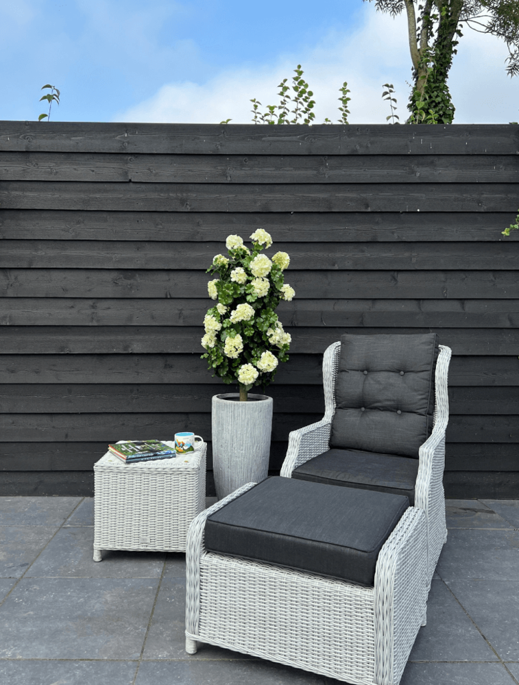 Artificial Geranium column plant 120cm UV creamy-white