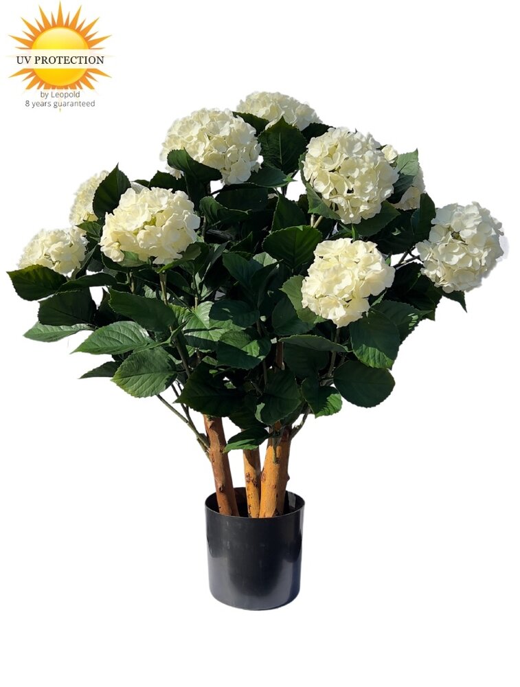 Artificial Hydrangea in white 80cm with UV protection Artificial Hydrangea in white 80cm with UV protection