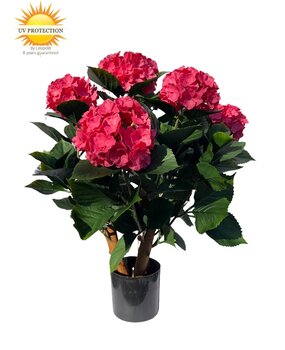 Kunst Hortensia roze L 65cm UV