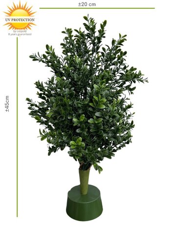 Buiten Buxus kunstplant 45cm UV