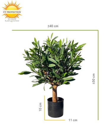 Kunst Olijfboompje 40cm UV op ministam voor Buiten