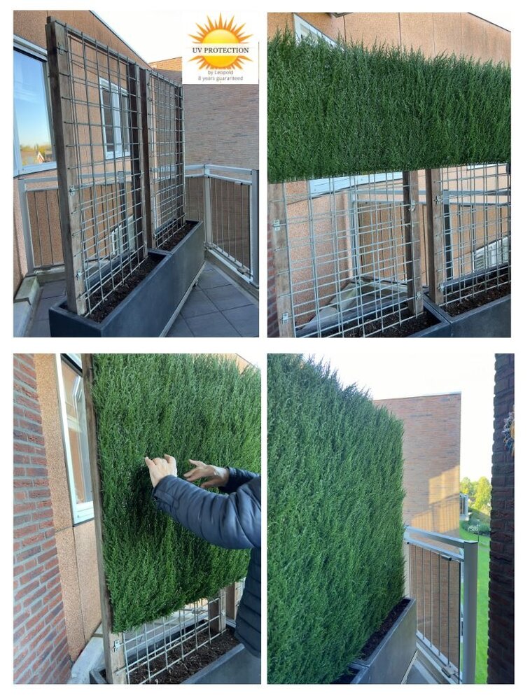 Luxe kunst  conifeer mat  x77 tips voor muur bekleding  met UV protectie