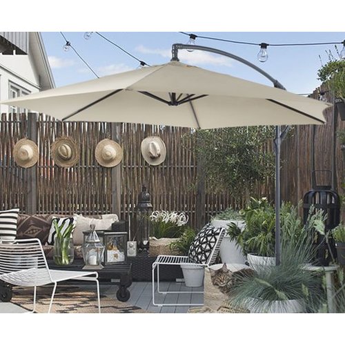 Freely suspended floating parasols - 3 metres - Different colours