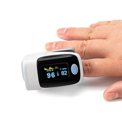 Pulse-Oximeter - Saturatiemeter - Blauw & Grijs