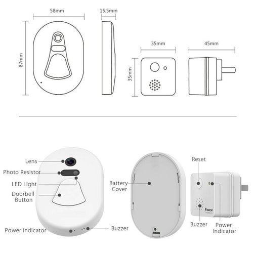 Wifi door bell with camera