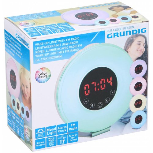 Grundig Grundig Wake-up light - color changing with fm radio