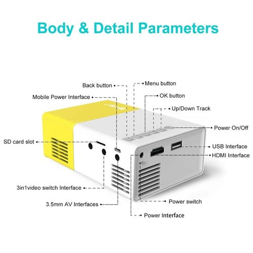 Parya - Mini LCD High Definition Projector