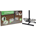 Dog food bowl set 2x 1800 ml