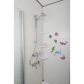 Telescopic bathroom rack