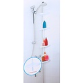 Telescopic bathroom rack