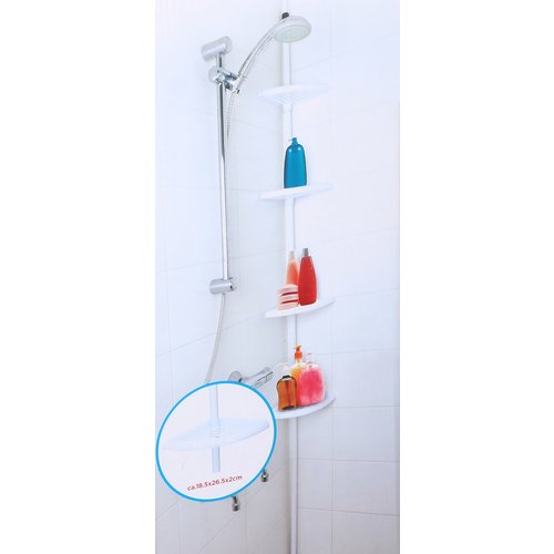 Telescopic bathroom rack