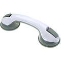 Bathroom handle with suction cup