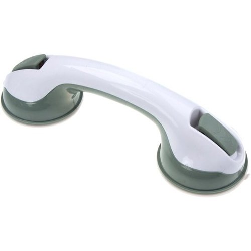 Bathroom handle with suction cup