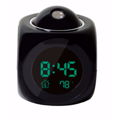 Alarm with projection clock