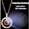 Necklace with projection (I love you)