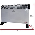 Convector heater with timer