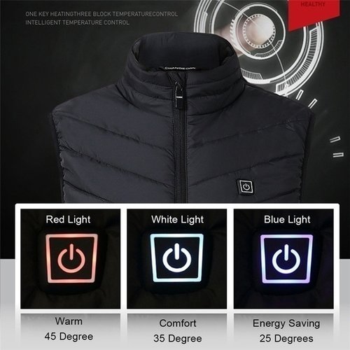 Electrically heated vest (by USB)