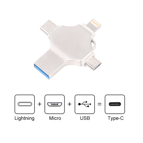 Parya Official - 4-in-1 Flash Drive - Four Sides