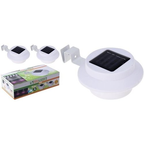 Pro Garden Progarden - Solar fence and roof gutter lamp - set of 2