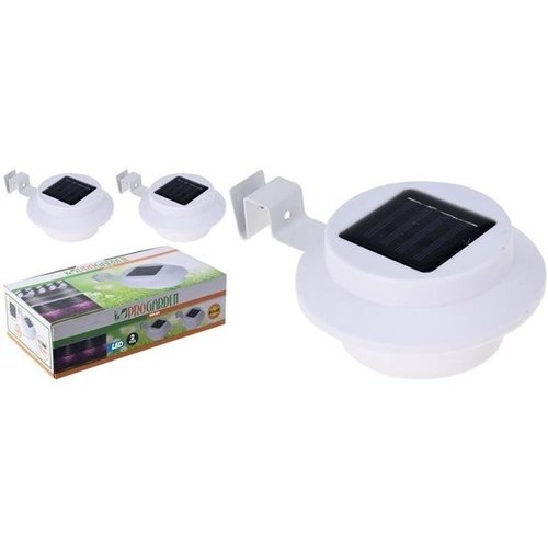 Pro Garden Progarden - Solar schutting- en dakgootlamp - set van 2