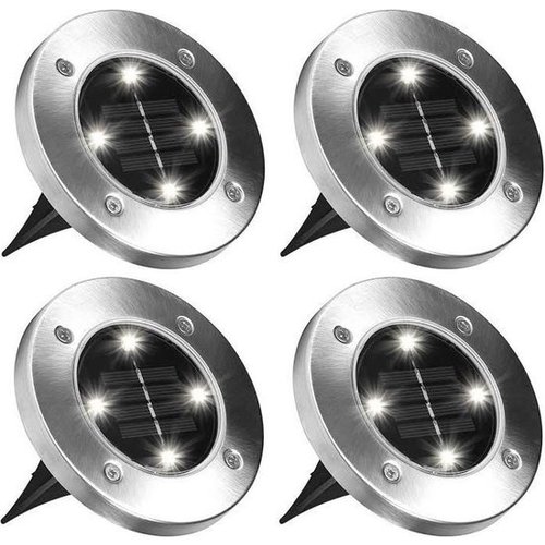 Grundig Grundig grondlamp - solar - 4 stuks - 4 LED's - RVS