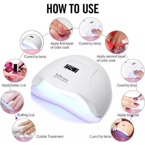 80 Watt UV LED lamp nagels - LED lamp- wit - Nagellamp - Nail Dryer