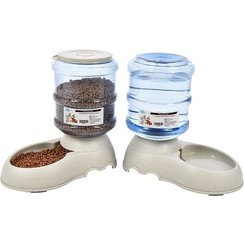 Automatic pet food and water dispenser - 2 pcs