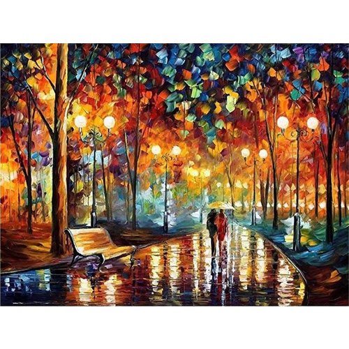 Parya Official - Painting by number - Walking in the rain