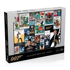 Winning Moves - James Bond Puzzel - 1000 stukjes - Alle filmposter