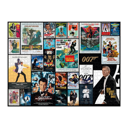 Winning Moves - James Bond Puzzel - 1000 stukjes - Alle filmposter