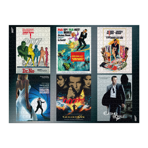 Winning Moves - James Bond Puzzel - 1000 stukjes - Alle Debuut Posters