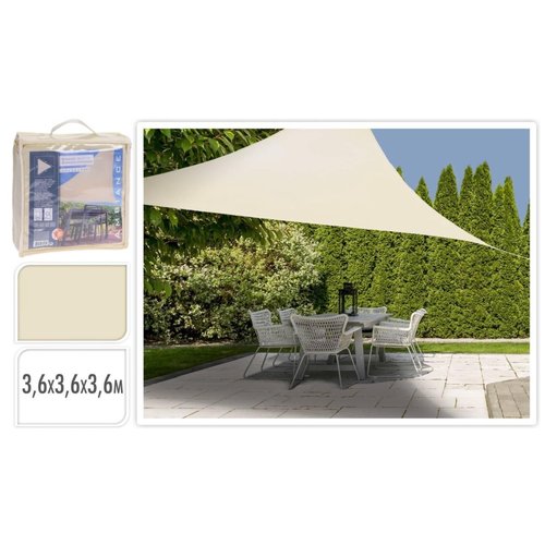 Ambiance - Shade cloth - Triangle - White & Sand - 3.6 x 3.6 x 3.6 M