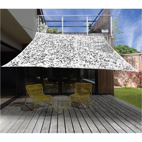 Ambiance - Schaduwdoek - Camouflage Wit - 2x3m