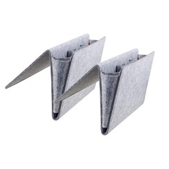 Felt - 2x Storage bags - for bed & sofa - Grey