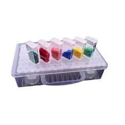 Diamond Painting Storage Box - Sorting box with 64 compartments - Including sticker sheet