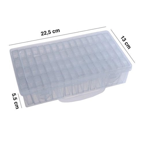 Diamond Painting Storage Box - Sorting box with 64 compartments - Including sticker sheet