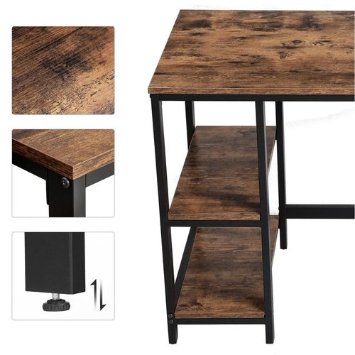 Parya Home - Vintage Work Table - Industrial - Wood