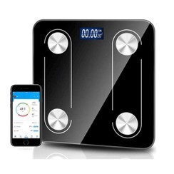 Parya Official - Digital Bathroom Scales - Bluetooth - Full Body Analysis - Black
