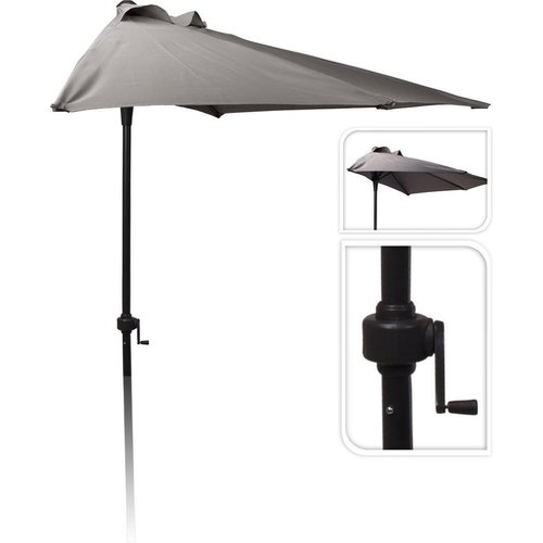 Pro Garden Parasol - Half Round - Balcony Parasol - 250 cm