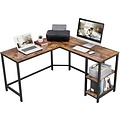 Parya Home - Corner desk - L-shaped - Wood - Brown