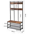 Parya Home - Wardrobe rack 3-in-1 - incl. coat rack, shoe rack and bench