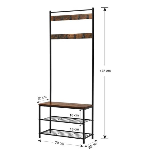 Parya Home - Wardrobe Rack With Shoe Rack