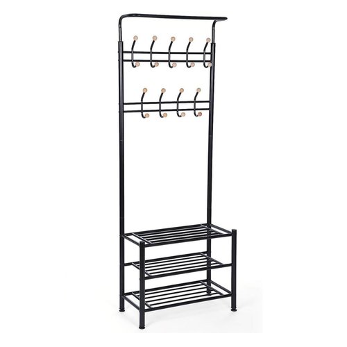 Parya Home - Multifunctional Wardrobe With Coat Rack And Shoe Rack - EV