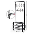 Parya Home - Multifunctional Wardrobe With Coat Rack And Shoe Rack - EV