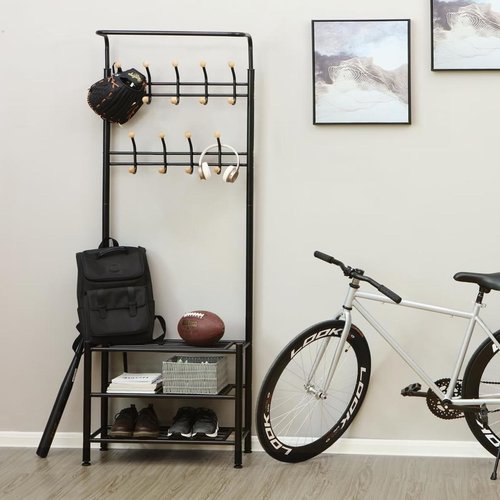 Parya Home - Multifunctional Wardrobe With Coat Rack And Shoe Rack - EV