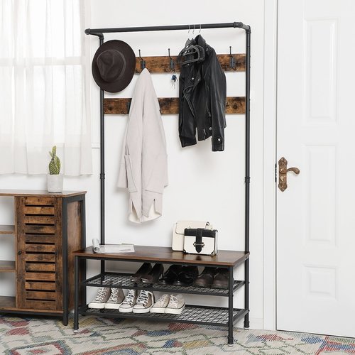 Parya Home - Wardrobe Rack With Coat Rack