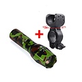 Parya Official Military Flashlight Green- Includes Bicycle Holder