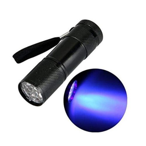 Military Flashlight - UV Lighting - Black